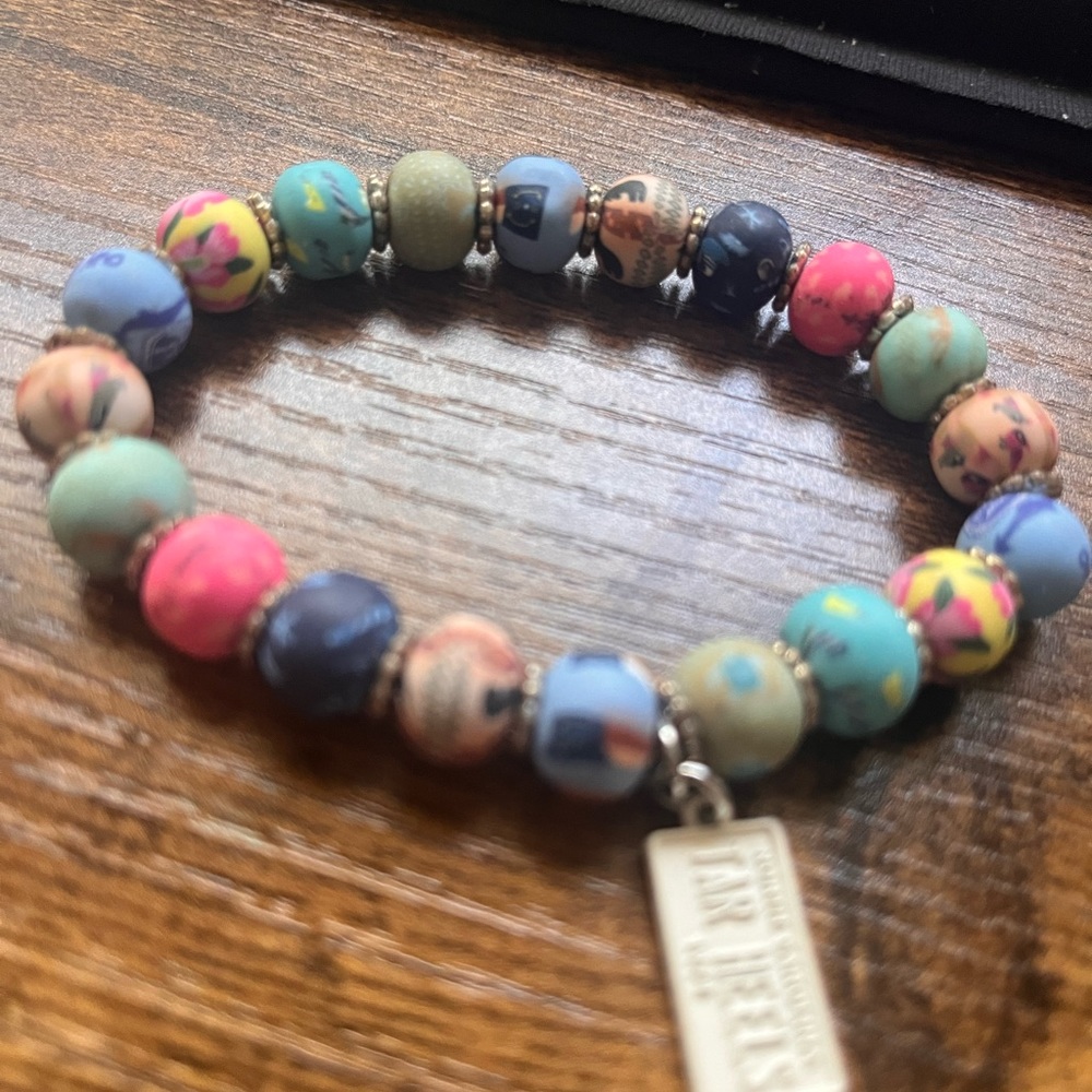 North Carolina charm stretch bracelet
